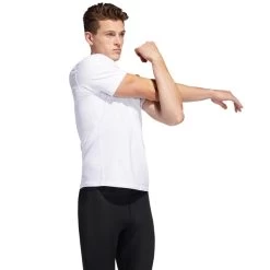 ADIDAS Men's Alphaskin Sport Short-Sleeve Tee -Fit Style Shop 2053209 101 alt5