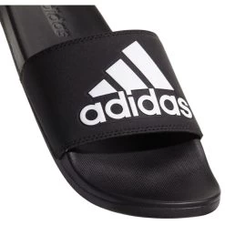 ADIDAS Men's Adilette Cloudfoam Plus Logo Slides -Fit Style Shop 2057256 001 alt7