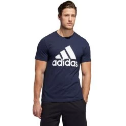 ADIDAS Men's Short-Sleeve Basic Badge Of Sport Tee -Fit Style Shop 2060643 402 alt2