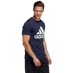 ADIDAS Men's Short-Sleeve Basic Badge Of Sport Tee -Fit Style Shop 2060643 402 alt5