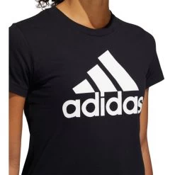 ADIDAS Women's Short-Sleeve Badge Of Sport Tee -Fit Style Shop 2060770 001 alt6