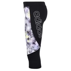 ADIDAS Girls' D2M Capri Tights -Fit Style Shop 2064726 501 alt2