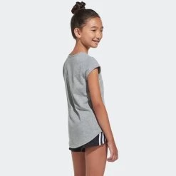 ADIDAS Girls' 3-Stripe Mesh Shorts 13 ADIDAS Girls' 3-Stripe Mesh Shorts -Fit Style Shop 2064738 001 alt5