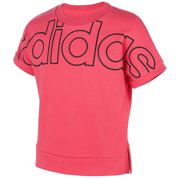 ADIDAS Girls' 7-16 Exploded Outline Short-Sleeve Tee 3 ADIDAS Girls' 7-16 Exploded Outline Short-Sleeve Tee
