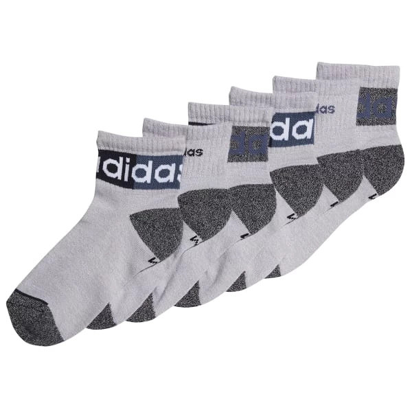 ADIDAS Kids' Blocked Linear 2.0 Quarter Socks, 6 Pack 5 ADIDAS Kids' Blocked Linear 2.0 Quarter Socks, 6 Pack - Image 3