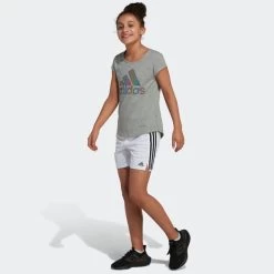 ADIDAS Girls' 5 In. Mesh Shorts 12 ADIDAS Girls' 5 In. Mesh Shorts -Fit Style Shop 2074398 101 alt4