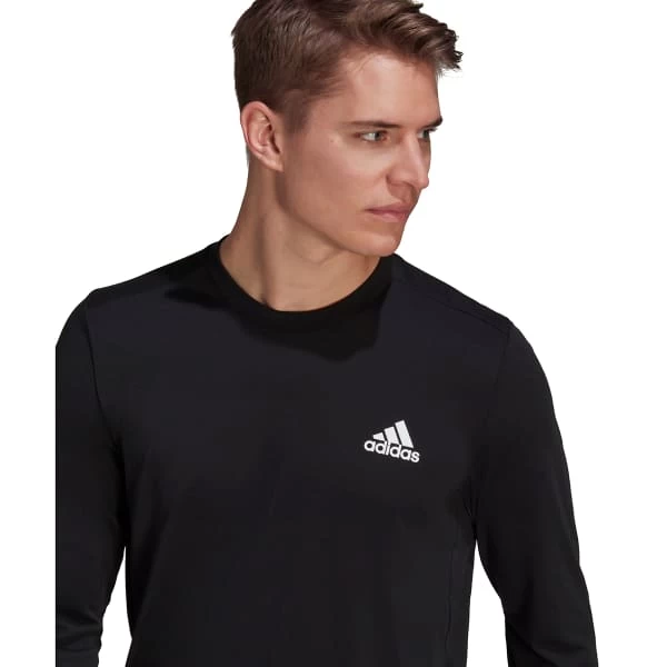 ADIDAS Men's Aeroready D2M Long Sleeve Tee 7 ADIDAS Men's Aeroready D2M Long Sleeve Tee - Image 5