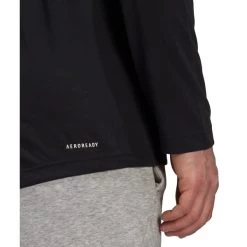 ADIDAS Men's Aeroready D2M Long Sleeve Tee 13 ADIDAS Men's Aeroready D2M Long Sleeve Tee -Fit Style Shop 2076805 001 alt5