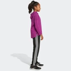 ADIDAS Girls' Long Sleeve Hooded Tee -Fit Style Shop 2076887 501 alt5
