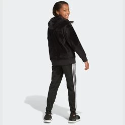 ADIDAS Girls' Fleece Hooded Pullover -Fit Style Shop 2076891 001 alt3