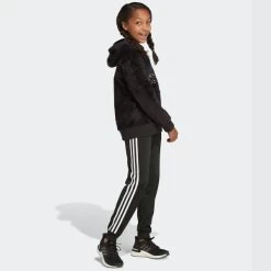 ADIDAS Girls' Fleece Hooded Pullover -Fit Style Shop 2076891 001 alt5