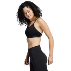 ADIDAS Women's Aeroreact Training Light-Suport Sports Bra -Fit Style Shop 2077968 001 alt4