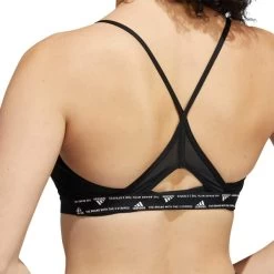 ADIDAS Women's Aeroreact Training Light-Suport Sports Bra -Fit Style Shop 2077968 001 alt6