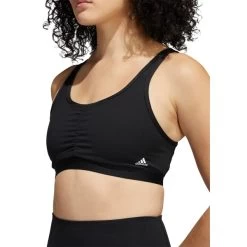 ADIDAS Women's Yoga Essentials Medium Impact Sports Bra -Fit Style Shop 2077973 001 alt5
