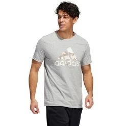 ADIDAS Men's Camo Badge Of Sport Short Sleeve Tee -Fit Style Shop 2078047 003 alt3