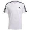 ADIDAS Men's Aeroready D2M 3-Stripe Short Sleeve Tee -Fit Style Shop 2078056 101 main