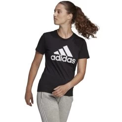 ADIDAS Women's Badge Of Sports Short-Sleeve Tee -Fit Style Shop 2081625 101 alt3
