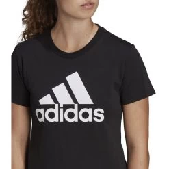 ADIDAS Women's Badge Of Sports Short-Sleeve Tee -Fit Style Shop 2081625 101 alt4