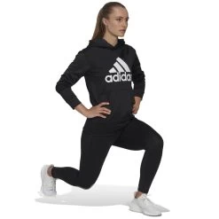 ADIDAS Women's Aeroready Big Logo Hoodie -Fit Style Shop 2081666 001 alt5