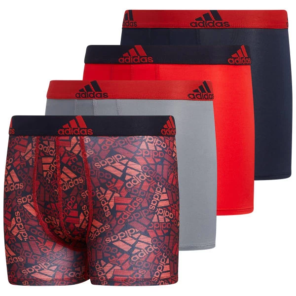 ADIDAS Boys' Performance Graphic Boxer Brief, 4-Pack 3 ADIDAS Boys' Performance Graphic Boxer Brief, 4-Pack