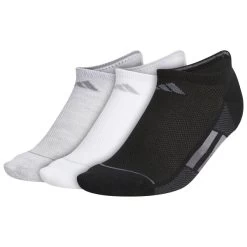 ADIDAS Women's Superlite 3-Stripe No Show Socks, 3 Pack