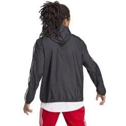 ADIDAS Men's Essentials 3-Stripes Windbreaker -Fit Style Shop 2084548 001 alt2