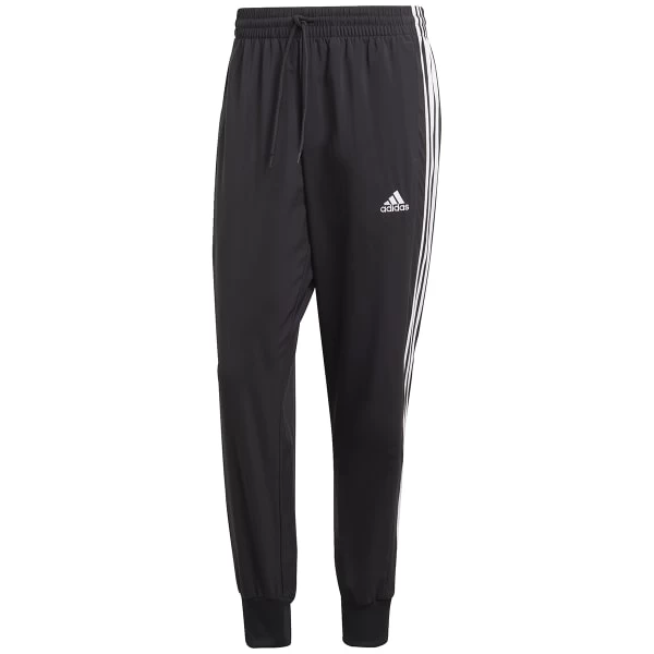 ADIDAS Men's Aeroready Essentials 3-Stripes Tapered Pants 3 ADIDAS Men's Aeroready Essentials 3-Stripes Tapered Pants